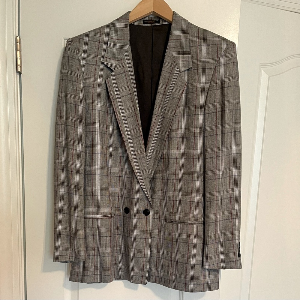 Vintage Plaid Blazer